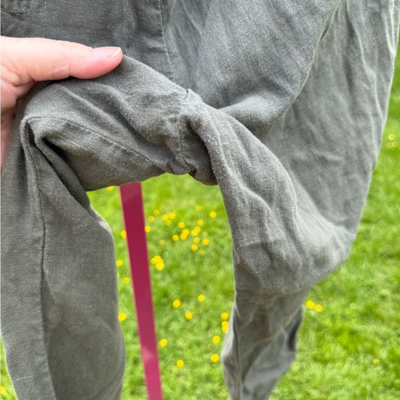 Womens petite Casual Drawstring Pants - Green - Picture 6 of 6